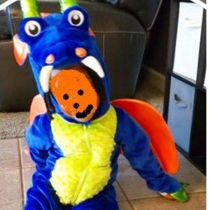Blue Kids Dinosaur Costume ages 2 to 5 years old